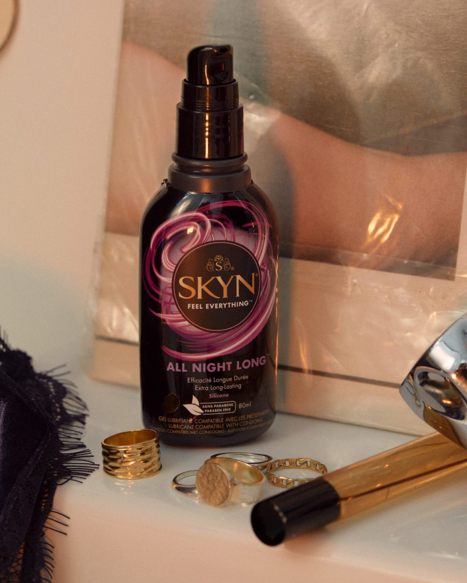 SKYN All Night Long Lubricant with jewels