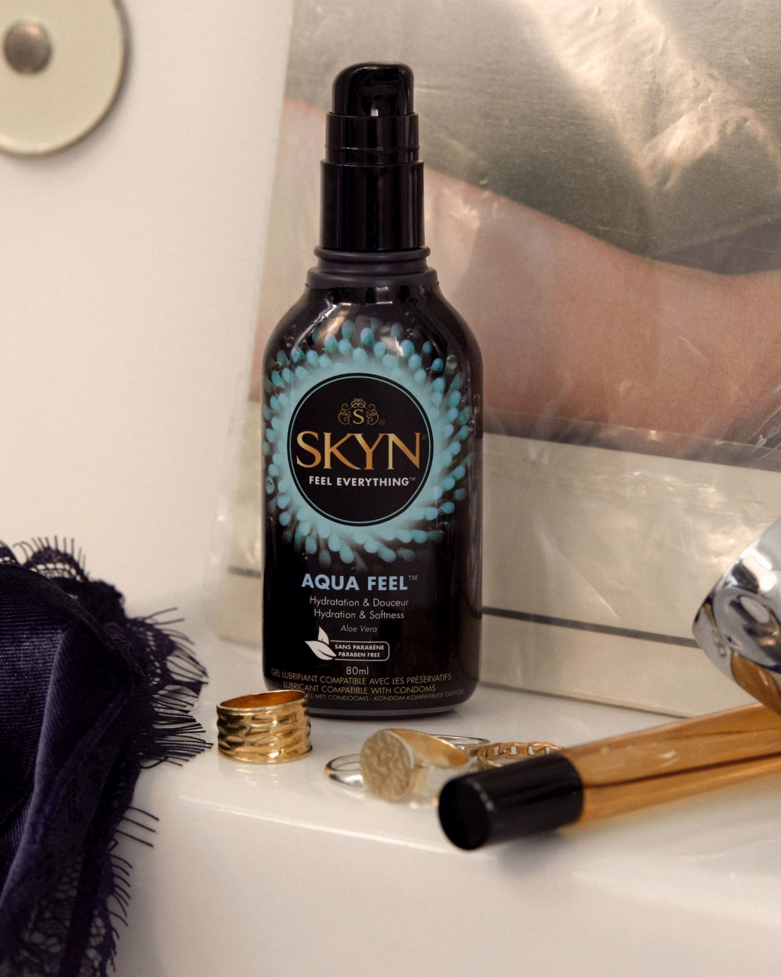 SKYN Aqua Feel Lubricant with jewels